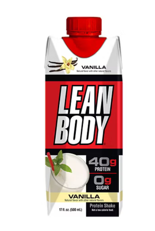 Lean Body Protein Shake| שייק חלבון בטעם וניל 500 מ״ל ו40 גר׳ חלבון