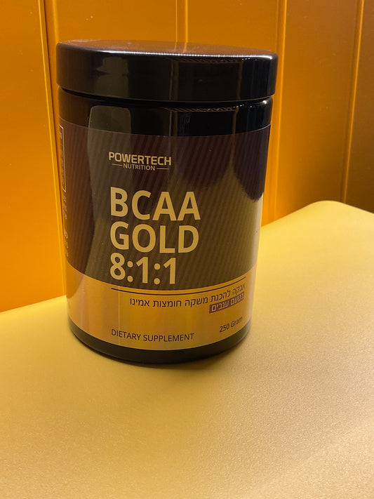 אבקת חומצות אמינו פאוורטק 250 גרם בטעם ענבים| Powertech BCAA 8.1.1