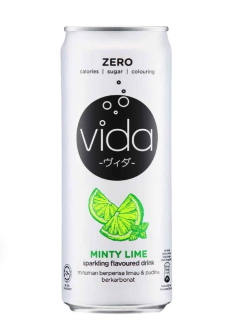 משקה וידה מוגז זירו בטעם לימון ונענע 325 מ״ל