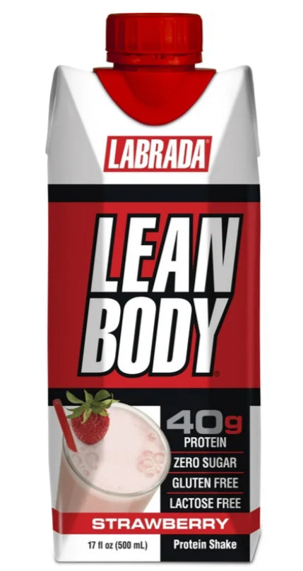 שייק החלבון "Lean Body" של Labrada בטעם תות 500 מ״ל