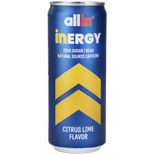 משקה האנרגיה Allin Inergy בטעם הדרים ליים ללא סוכר| 330 מ״ל