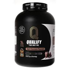 אבקת חלבון Qualify Pure Whey Pro בטעם שוקולד מריר | 2 ק"ג
